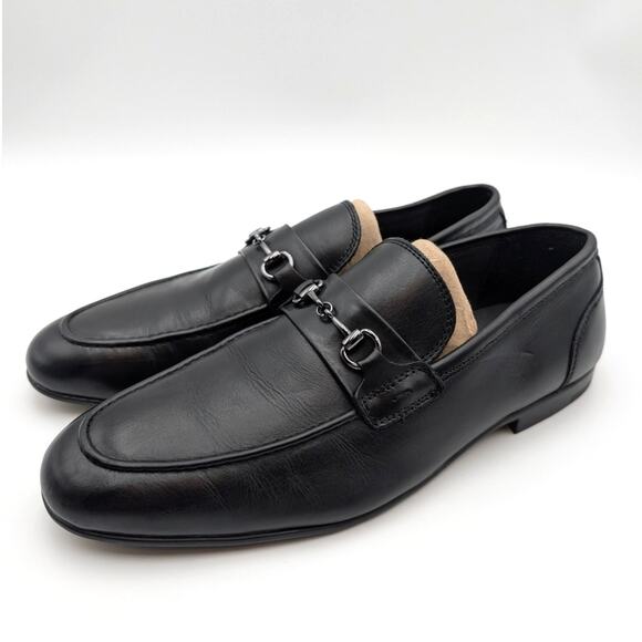 Nordstrom Cooper Bit Loafer Shoes Slip-On Men's Black Size US11M EU44 - Picture 1 of 11